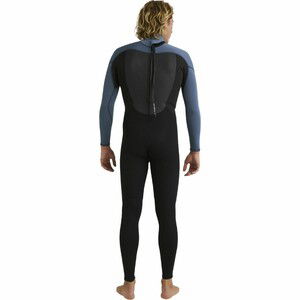 2024 Quiksilver Hombres Prologue 3/2mm Flatlock Back Zip Neopreno EQYW103223 - Black / Bering